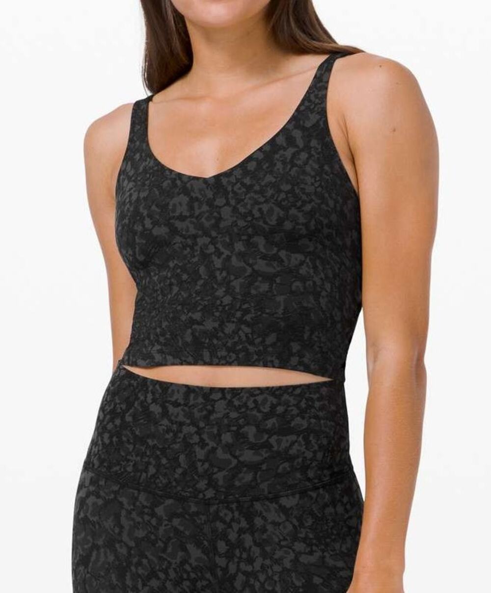 Lululemon Align Tank Wild Thing Camo Deep Coal Multi Black 6